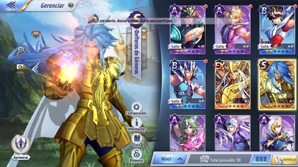 CONTAS REROLL !!! SERVIDOR NOVO (151)- Saint Seiya Awakening