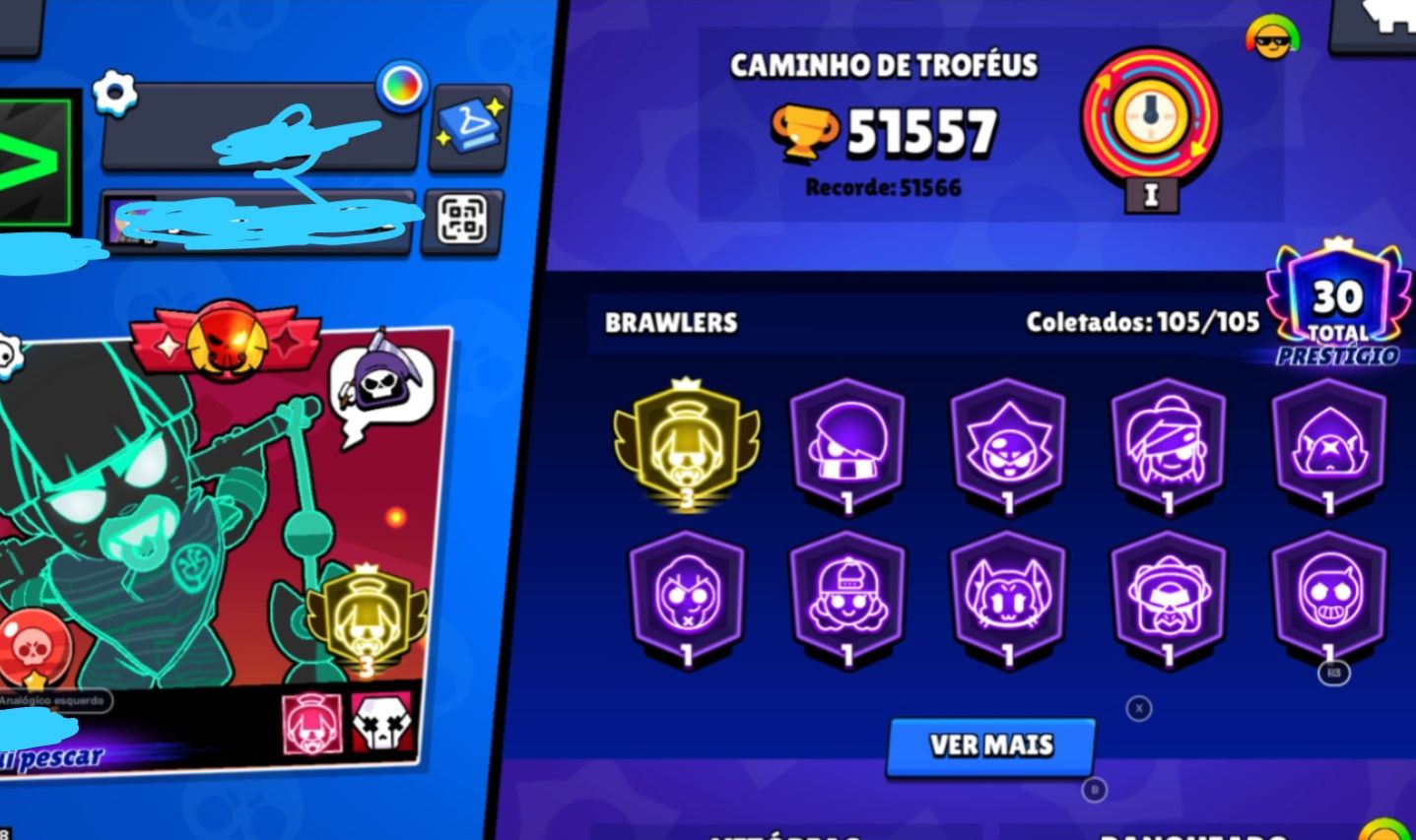 Conta Brawl Stars full acesso
