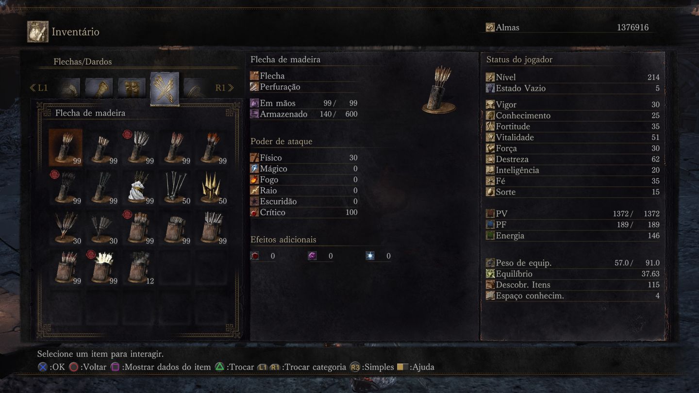 DARK SOULS 3 - ALMAS/ EQUIPAMENTOS/ ARMAS/ ANEIS E DEMAIS ITENS - Para PS4/PS5