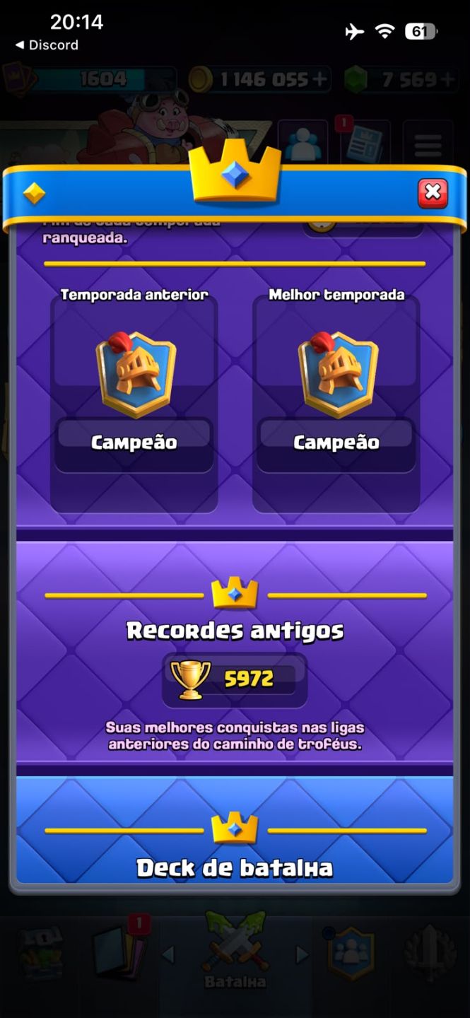 CLASH ROYALE | TORRE 16 | 12 CARTAS LVL 16 | 13.141 TROFÉUS | 7.559 GEMAS