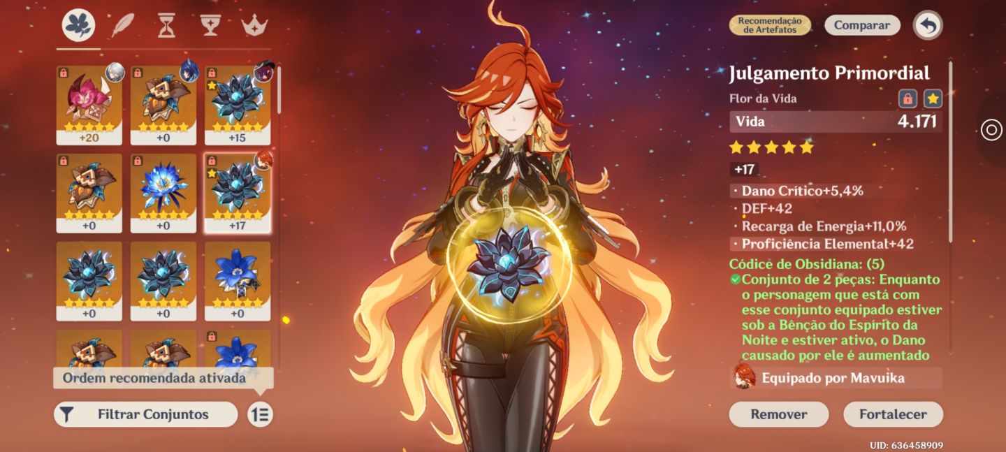 Conta de genshin impact