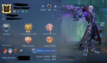 Conta Mobile Legends ( Mediana ) queima de estoque