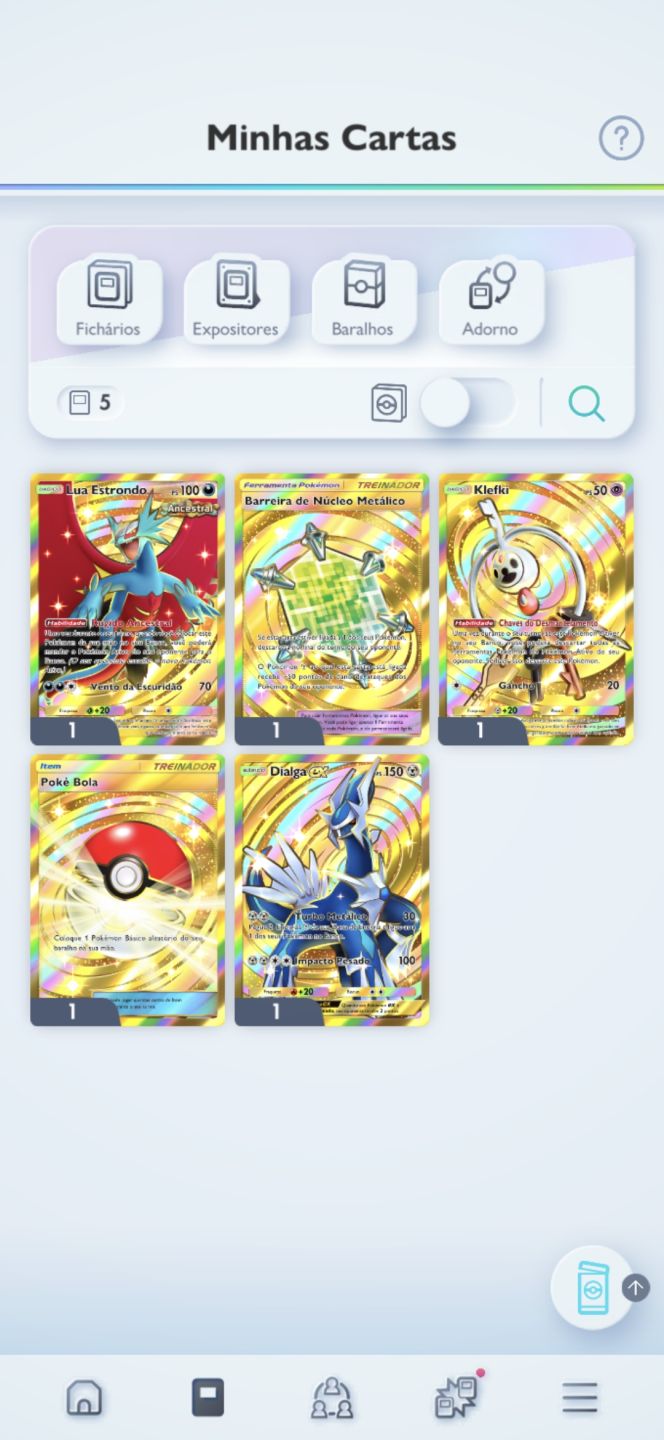 CONTA PREMIUM DE POKÉMON TCG POCKET - NÍVEL 58