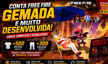 CONTA FREE FIRE NÍVEL 80