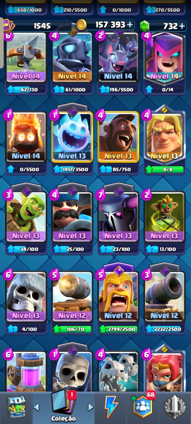 Conta Clash Royale com 9 anos e 11k de troféus