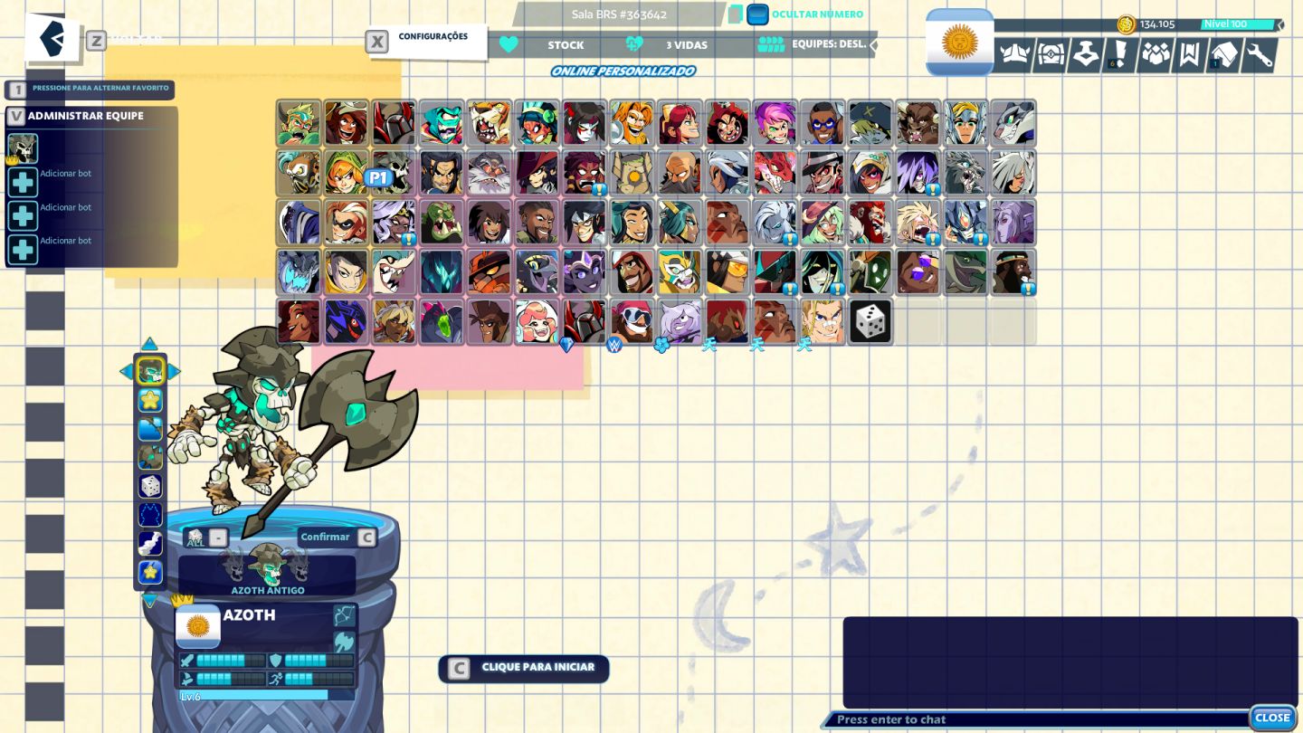 BRAWLHALLA QUEDA DOS LEÕES + TEROS YETI + COLLECTOR'S PACK