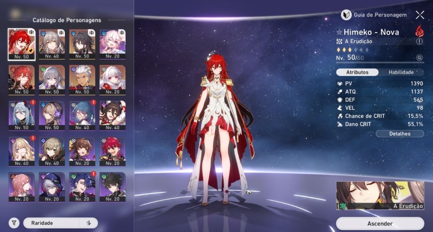 Conta com Himeko Nova e outros t5!!
