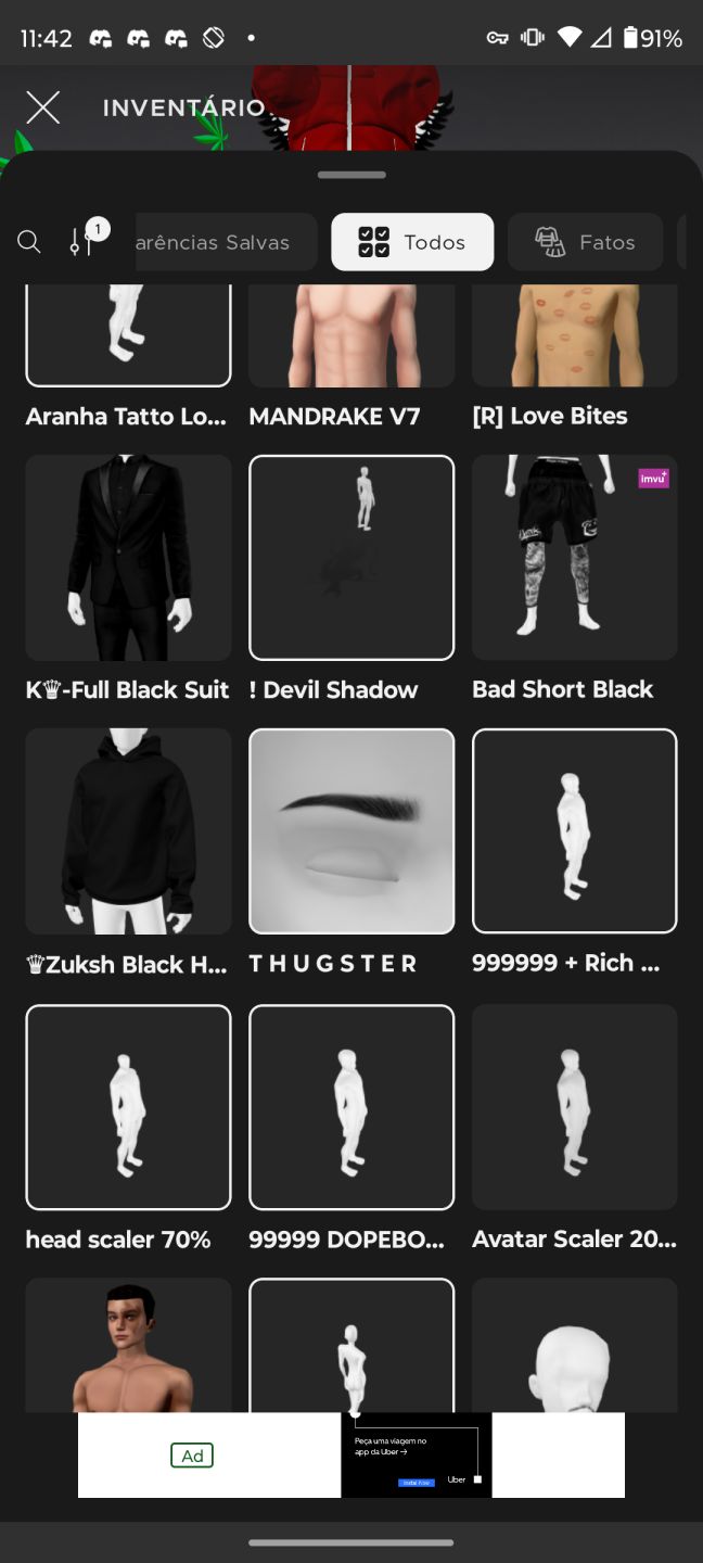 CONTA MASCULINA | VÁRIOS ITENS E ACESSÓRIOS | R$ 160 INVESTIDOS