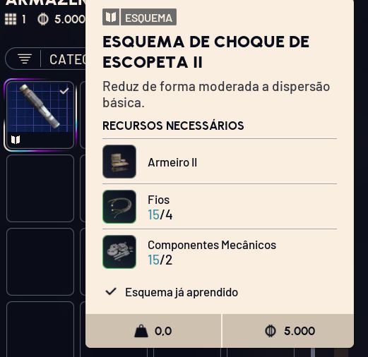 Esquema de Choque de Escopeta II