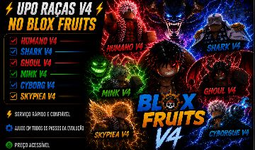 EVOLUO RAÇAS V4 NO BLOX FRUITS