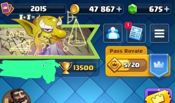 Conta Clash royale: Nivel de coleção 2015/ 28 evo/ 6 heróis/ 32 cartas lv16