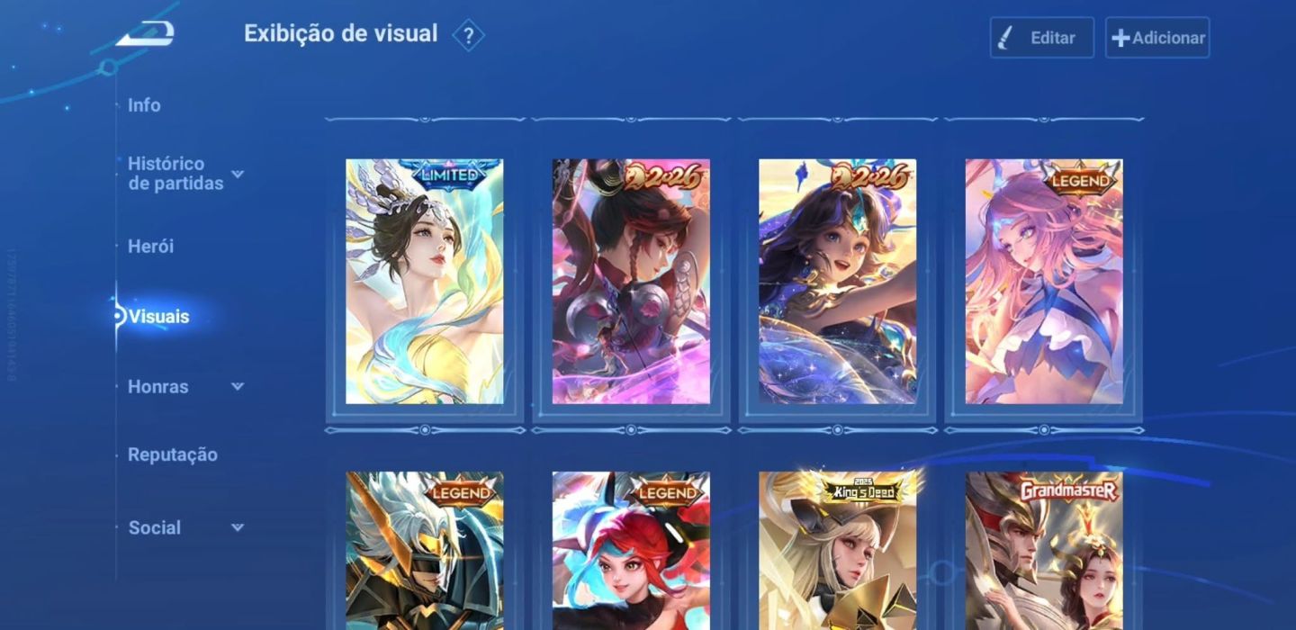 Conta Honor of Kings