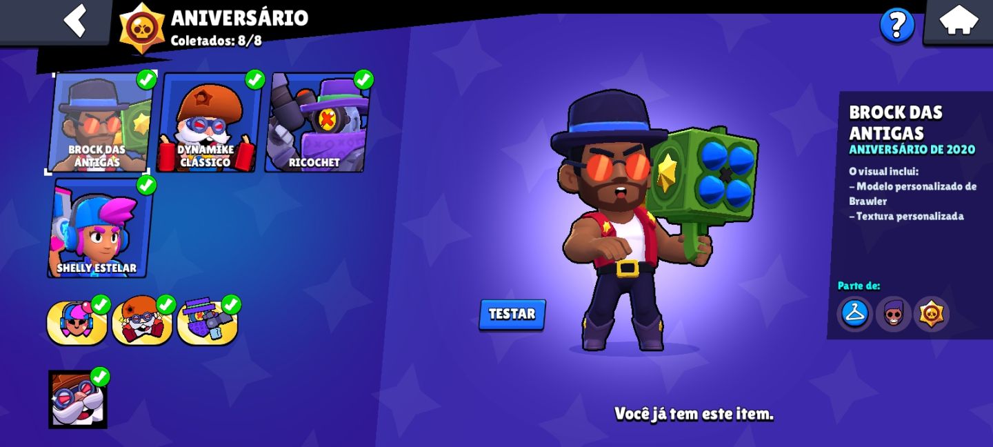 CONTA RARÍSSIMA DE 2018 | 95 BRAWLERS MAX | 3 VISUAIS DE HIPERCARGA + E RAROS