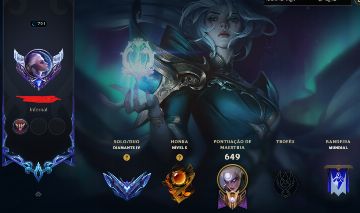 CONTA LOL - DIAMANTE IV +500 SKINS +300 ESSENCIAS MÍTICAS E TODOS OS CHAMPS