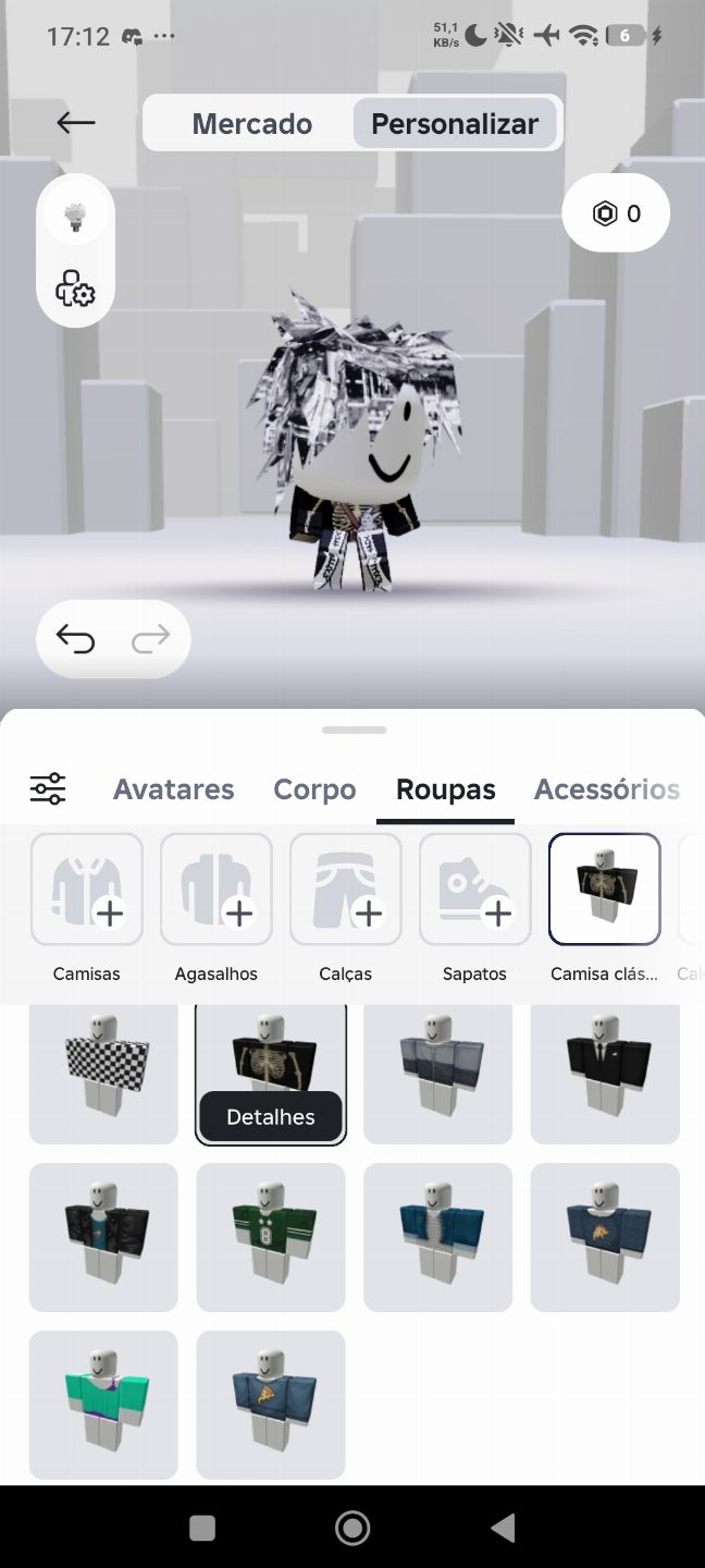 CONTA ROBLOX MASCULINA