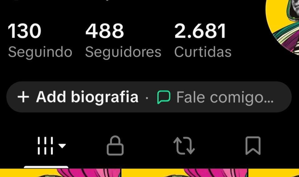 CONTA TIKTOK | LIVE STUDIO LIBERADO | 488 SEGUIDORES | 2.6K CURTIDAS