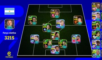 Conta efootball braba com Best 109 e Müller 106