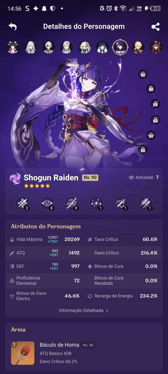 Conta genshin impact 19 T5 LIMITADOS AR 59 SERVER AMERICA (negociável)