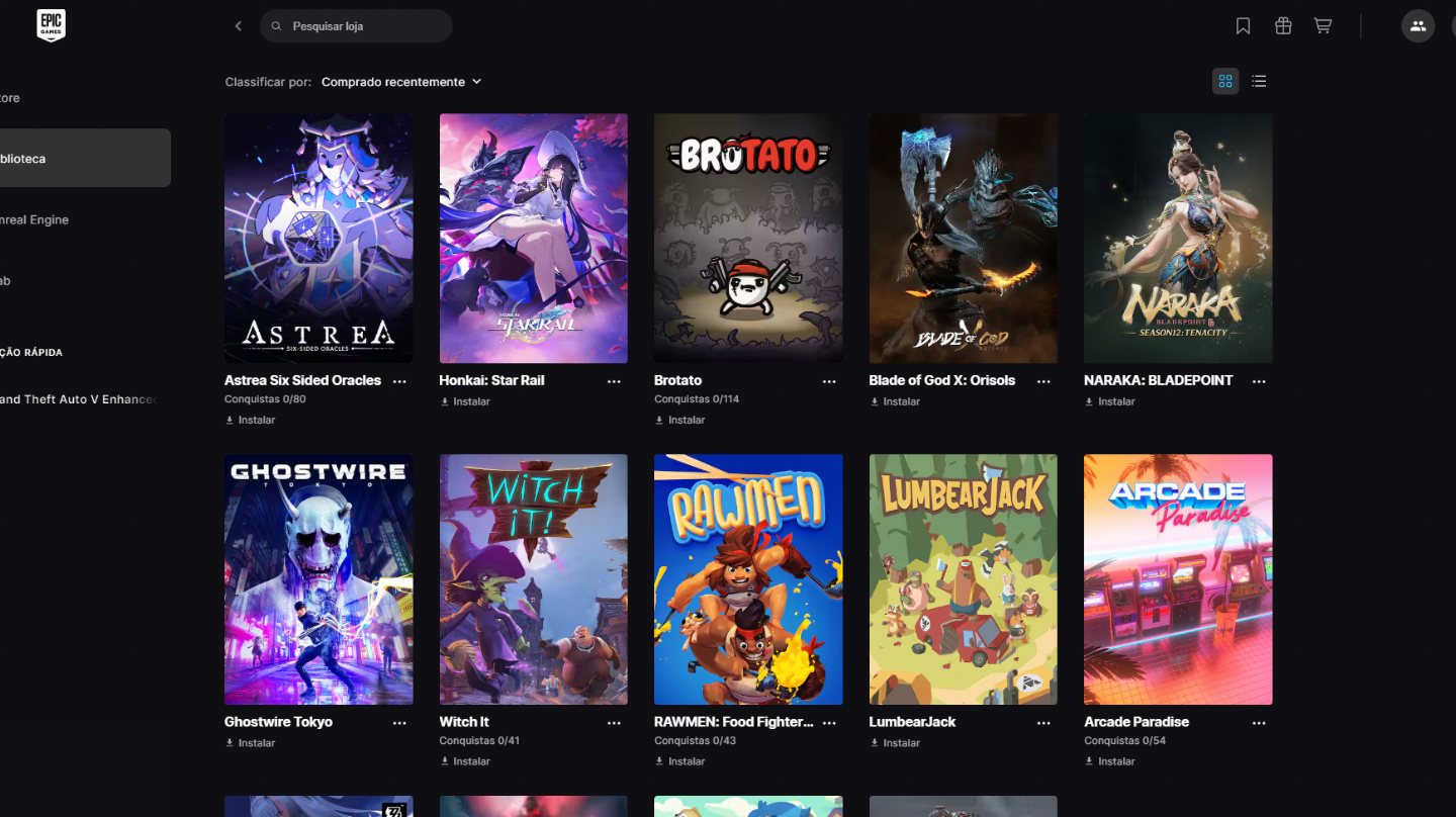 CONTA EPIC GAMES COMPLETA ÓTIMA OPORTUNIDADE!
