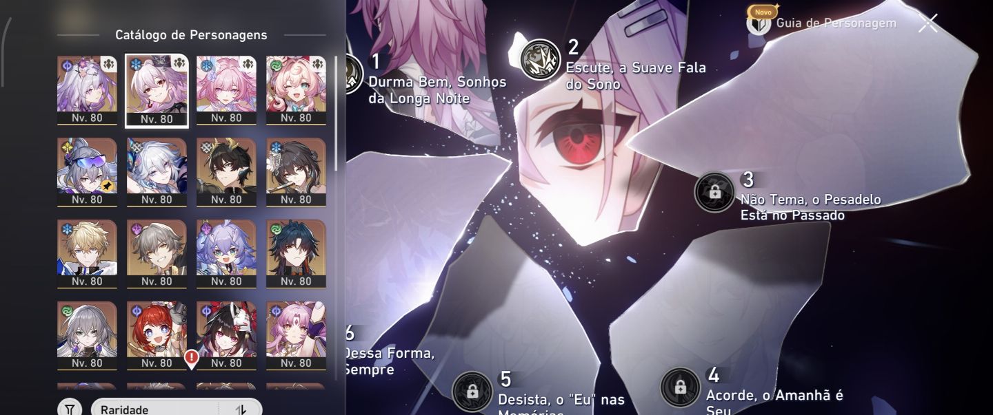 Castorice E6S1, Evernight E2S1, Loba 999 E1S1, Archer E1(26 itens limitados)