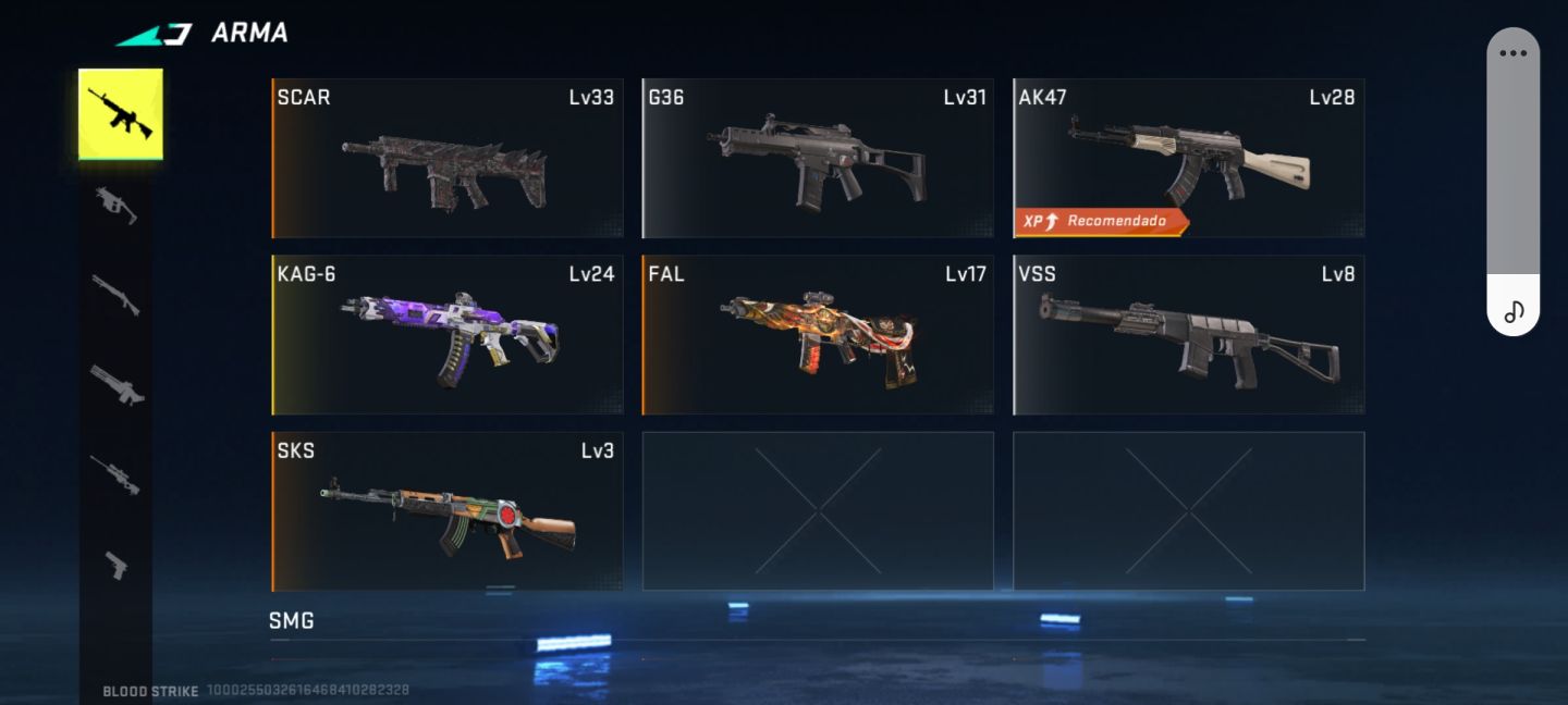 Conta blood strike muito rara com várias skins de colab e eternas