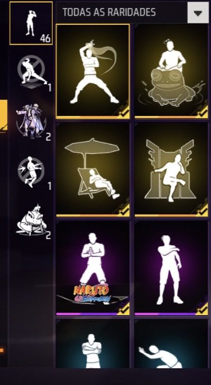 CONTA FREE FIRE COMPLETA À VENDA