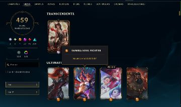 Conta de lol Full acesso 459 skins Full Champs
