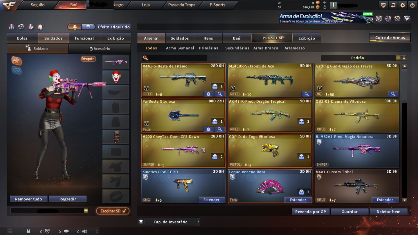 [PROMO] CONTA CROSSFIRE + VIP PROTO + BARRINHA OURO