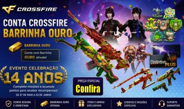 CONTA CROSSFIRE BARATINHA E BOA ARMA DERIVADA DE VIP E CHAR VITORIOSA
