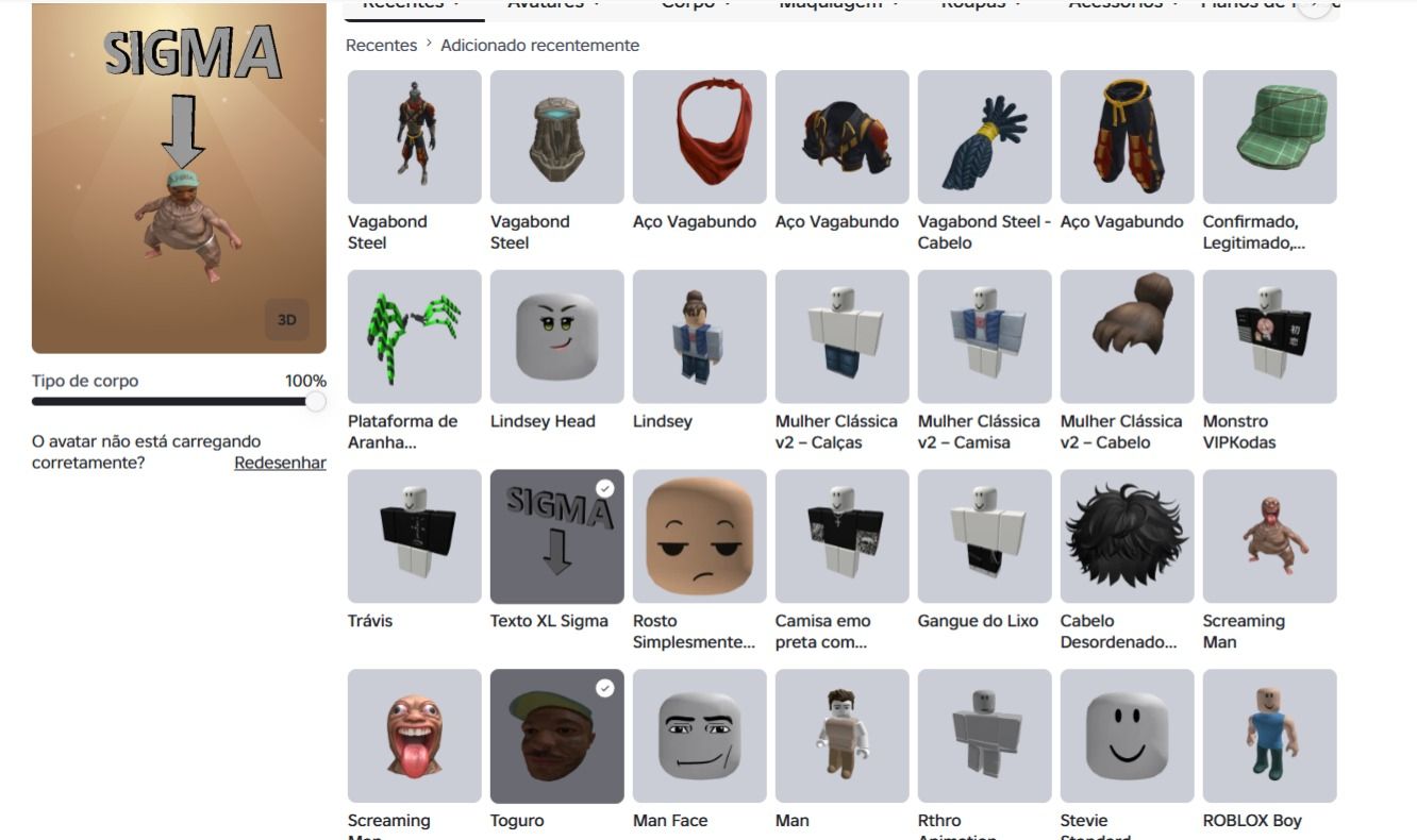 [VALOR NEGOCIAVEL] CONTA ROBLOX COM SKIN MEME E UMA BONITA