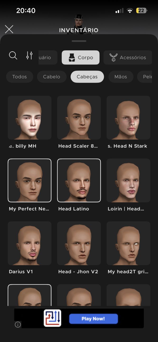 CONTA MASC IMVU AP + AGE