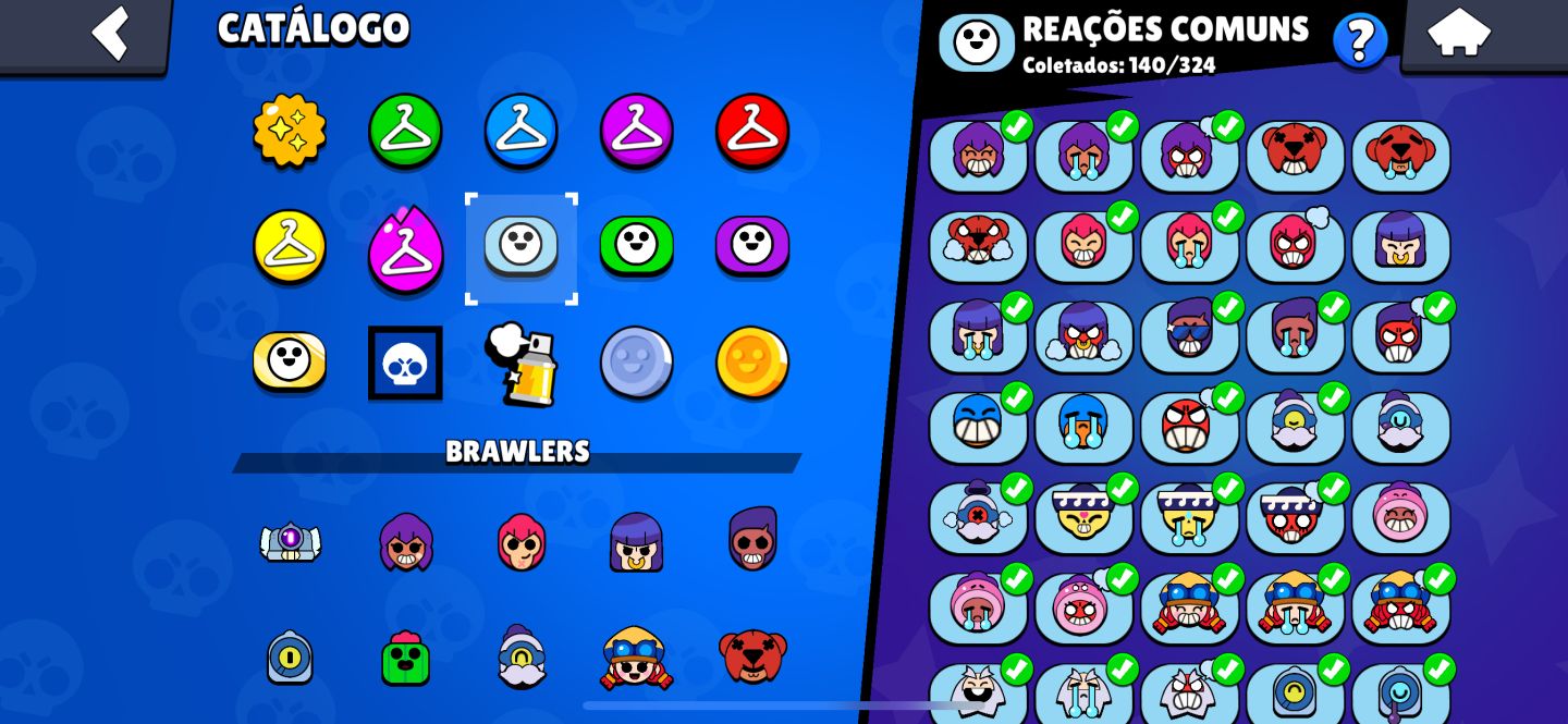 CONTA BRAWL STARS COM VARIAS SKINS TODOS OS BRAWLERS E VARIOS PRESTIGIOS