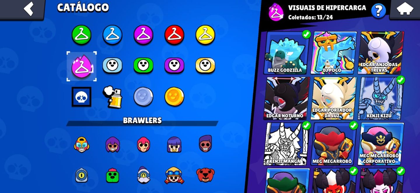 Conta Insana Brawl Stars 76K Troféus | Quase Full | Power 11