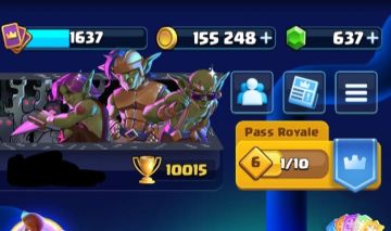 CONTA CLASH ROYALE OG 9 ANOS | 10K TROFÉUS | NÍVEL 15/16 | 637 GEMAS | 4 HERÓIS