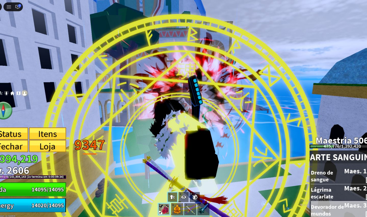 Conta de blox fruits com Buddha Permanente, Raças V4, Melhor espada do jogo