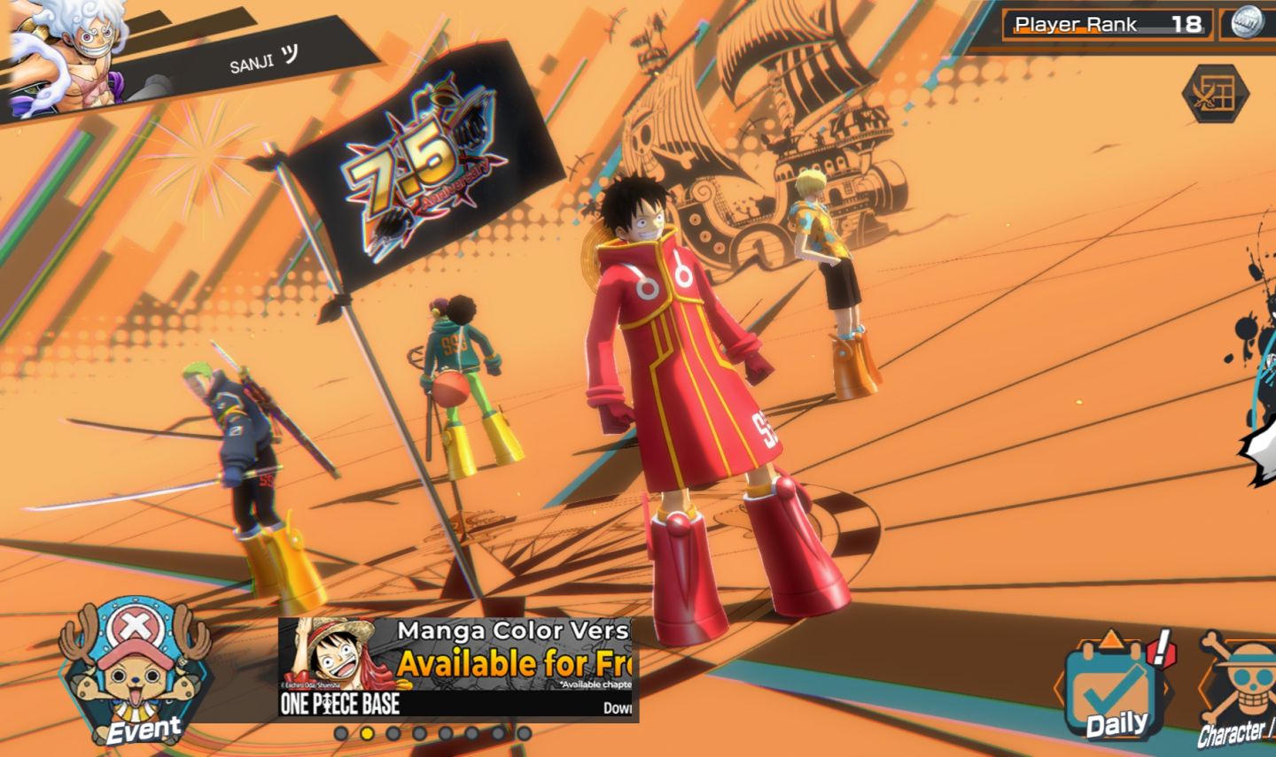 Conta com ex novo no one piece baunty rush