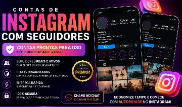 CONTAS INSTAGRAN COM SEGUIDORES