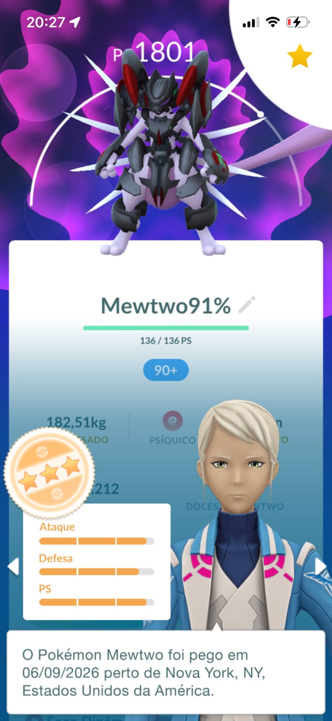 Conta de Pokémon com 142 Pokemon's, Nível 26, conta para iniciantes bem no jogo