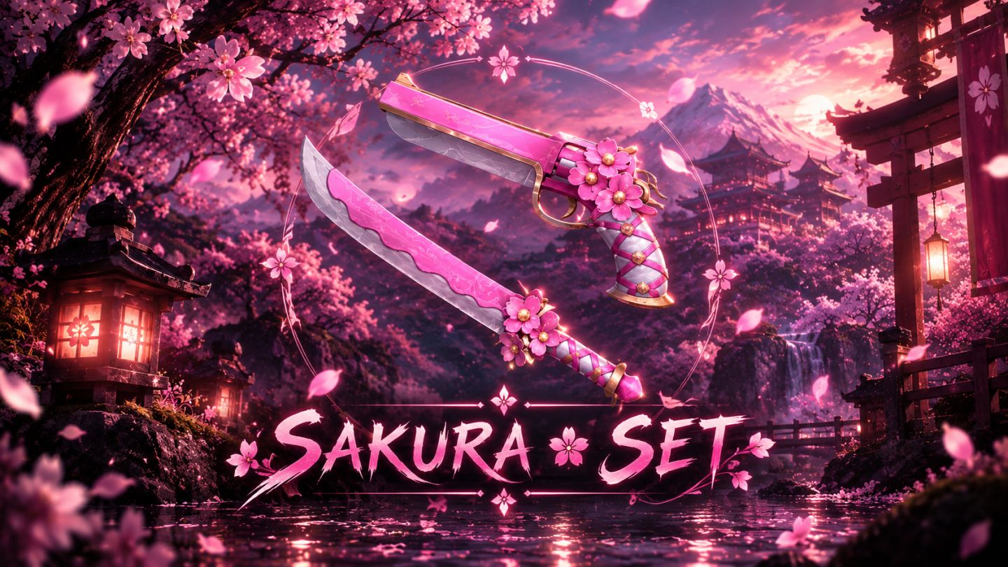 SAKURA SET | CONJUNTO SAKURA | ITENS | GODLY | MM2 | MURDER MYSTERY 2 | MISTERY