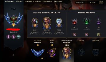 Conta Diamante 4 league of legends 61% De Winrate