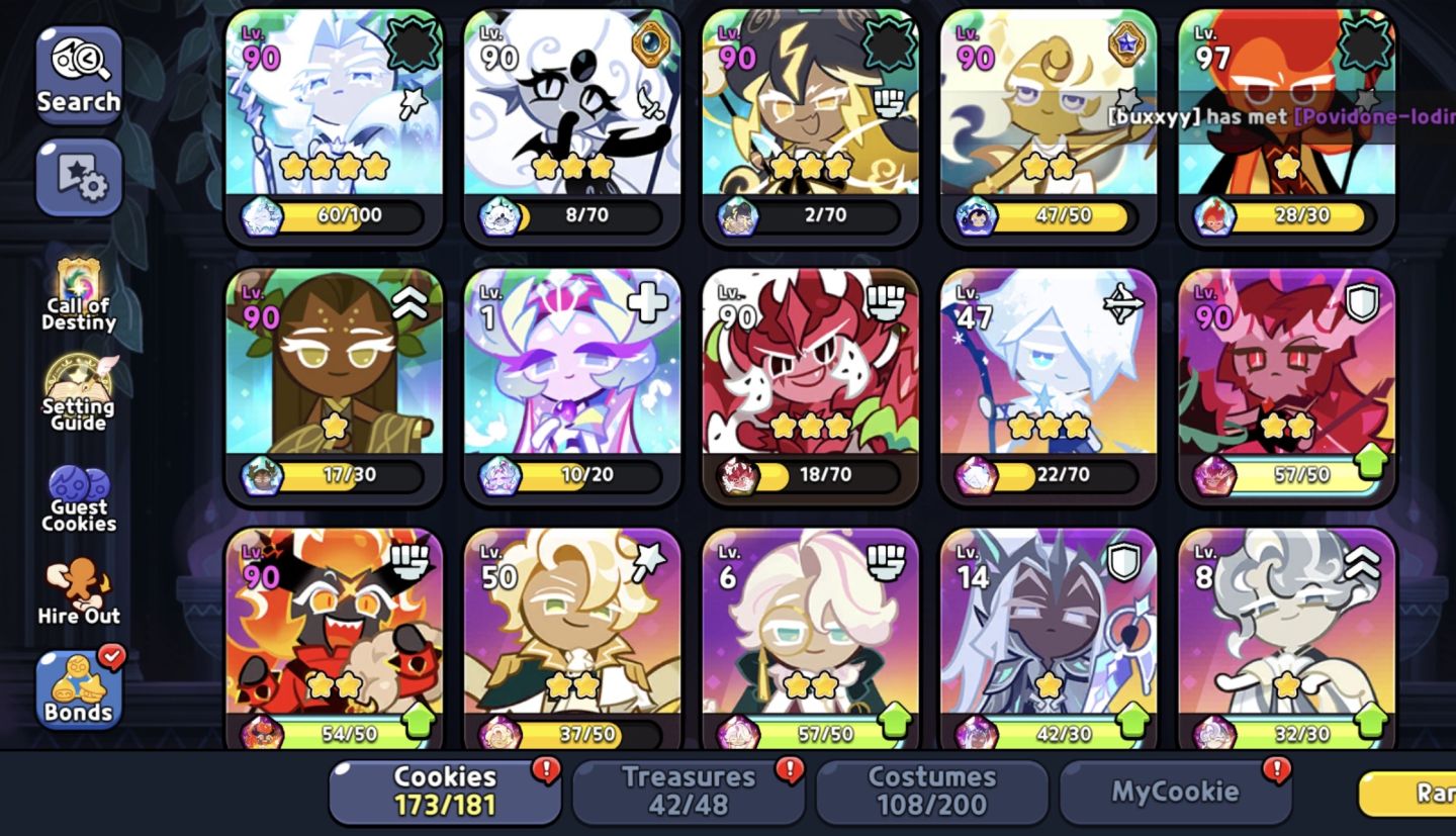Conta CRK End-Game High Tier | 173/181 Cookies| Ancients/Beasts/Lendários+Guests