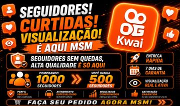 SEGUIDORES PRO KWAI SEGUIDORES BRASILEIROS SEM QUEDA