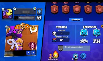 Conta brawl com mina p2 500 trofeus