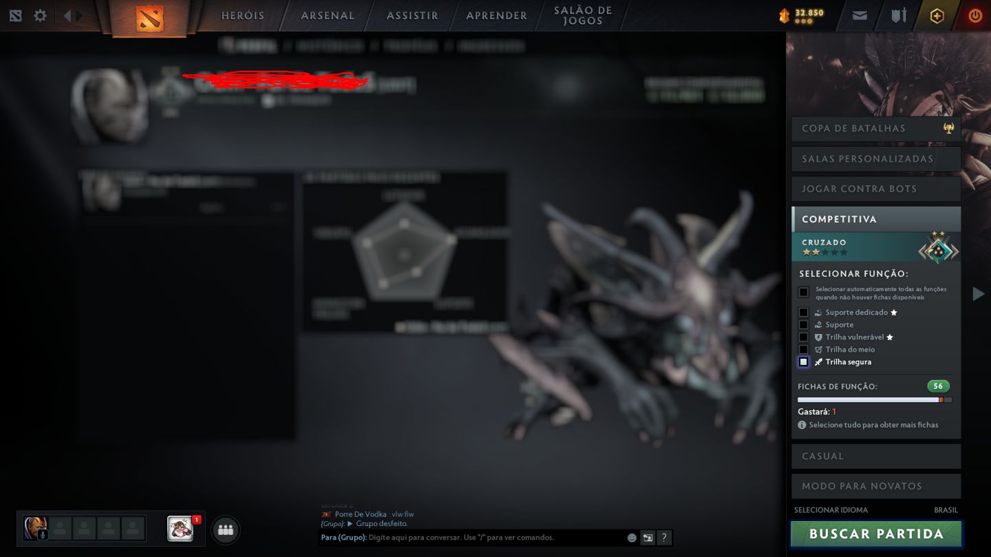 Conta Dota 2 Cruzado 2 Behavior 11.981/12.000 - 1.859 MMR Main Pool