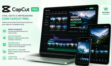 CAPCUT PRO - 7 ou 30 DIAS - INDIVIDUAL