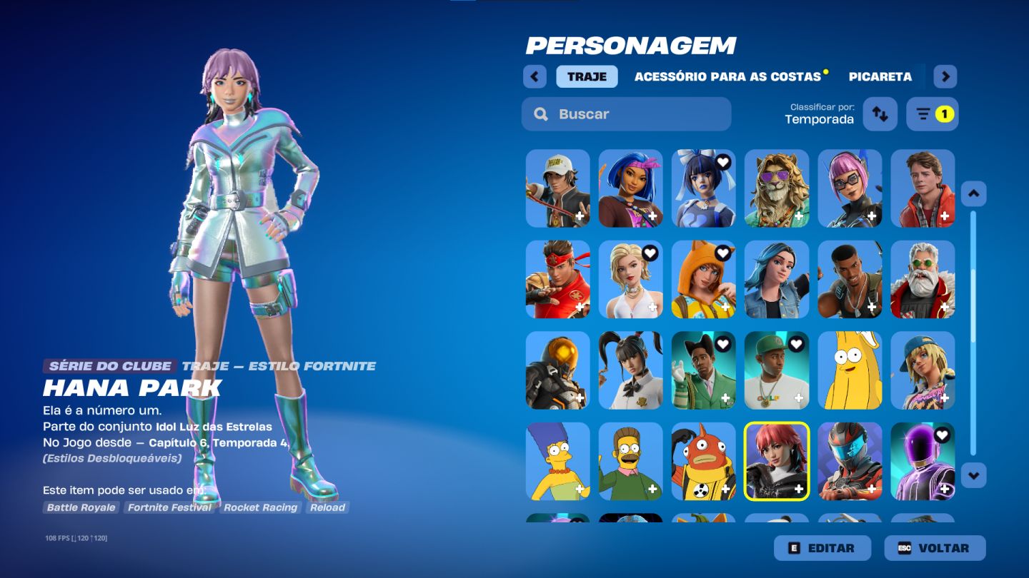 CONTA FORTNITE MAIS DE 1K GASTO COM RENEGADE, CAVEIRÃO, FOXY E MAIS