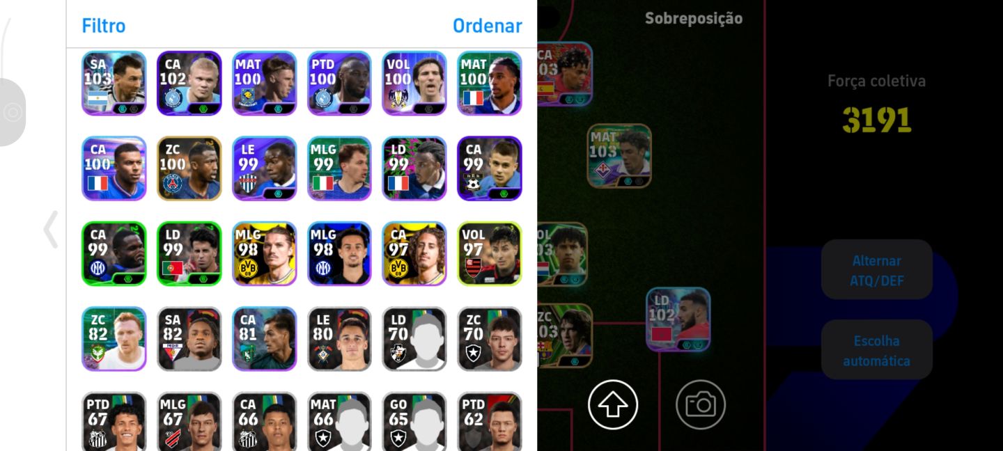 Odegard, bouaddi , Suares, 3191 de força / só Konami id