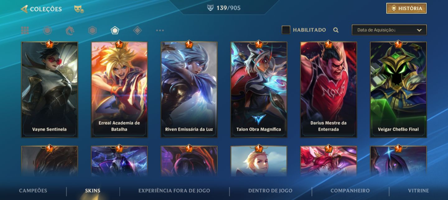Conta de wild rift