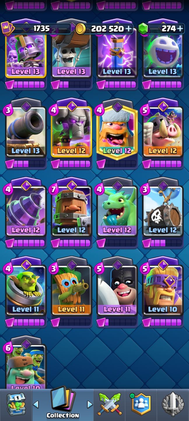 Conta de clash royale arena 29 (31 evos/7 herois/7 cartas lvl 16)