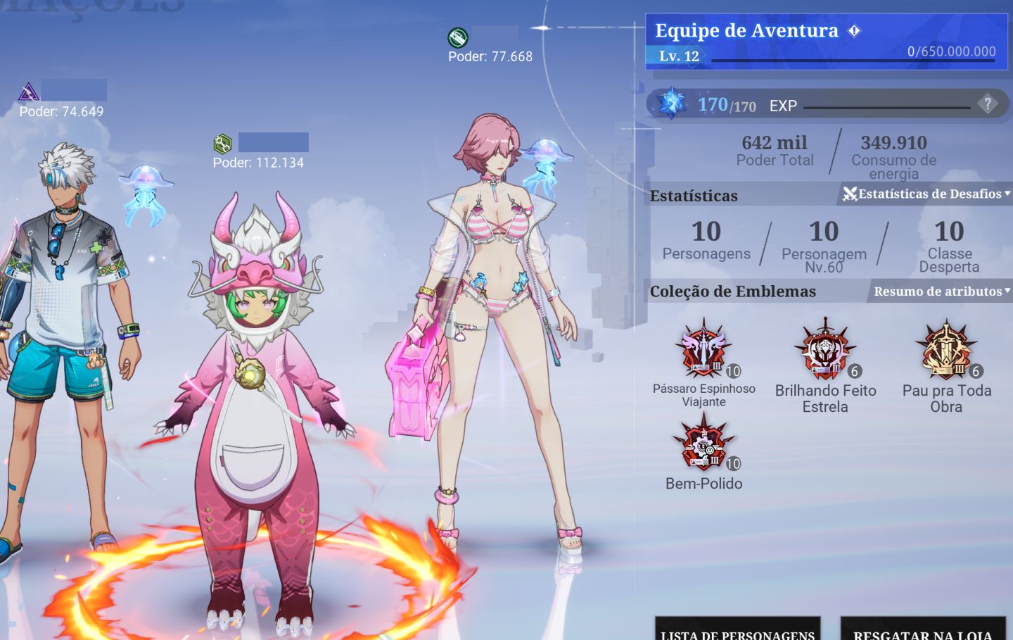 CONTA CRYSTAL OF ATLAN COM 112K - COM TODAS AS MONTARIAS, PETS E COSTUMES